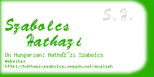 szabolcs hathazi business card